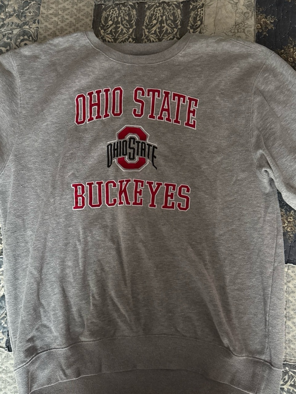 Ohio State Buckeyes Grey Crewneck Sweatshirt